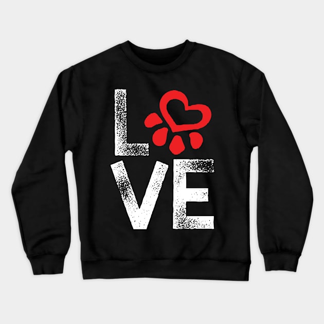 Love dog Crewneck Sweatshirt by Antoniusvermeu